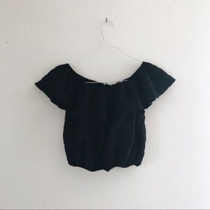 Off the shoulder crop top